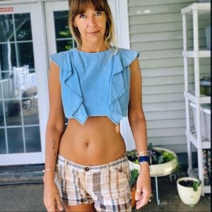 TDF Denim Crop Top